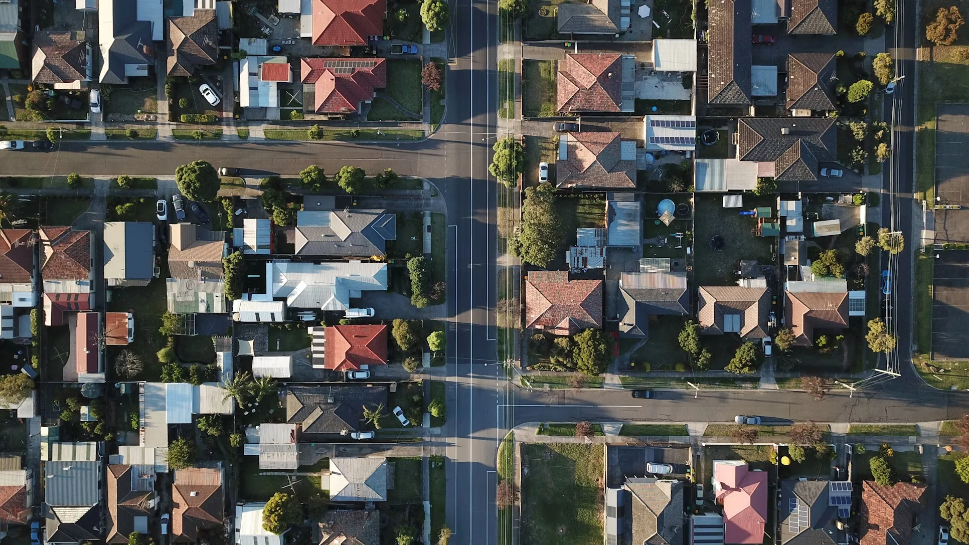 Aerial view of a Melbourne western growth corridor suburb — representing the residential scale and family appeal of suburbs like Truganina.